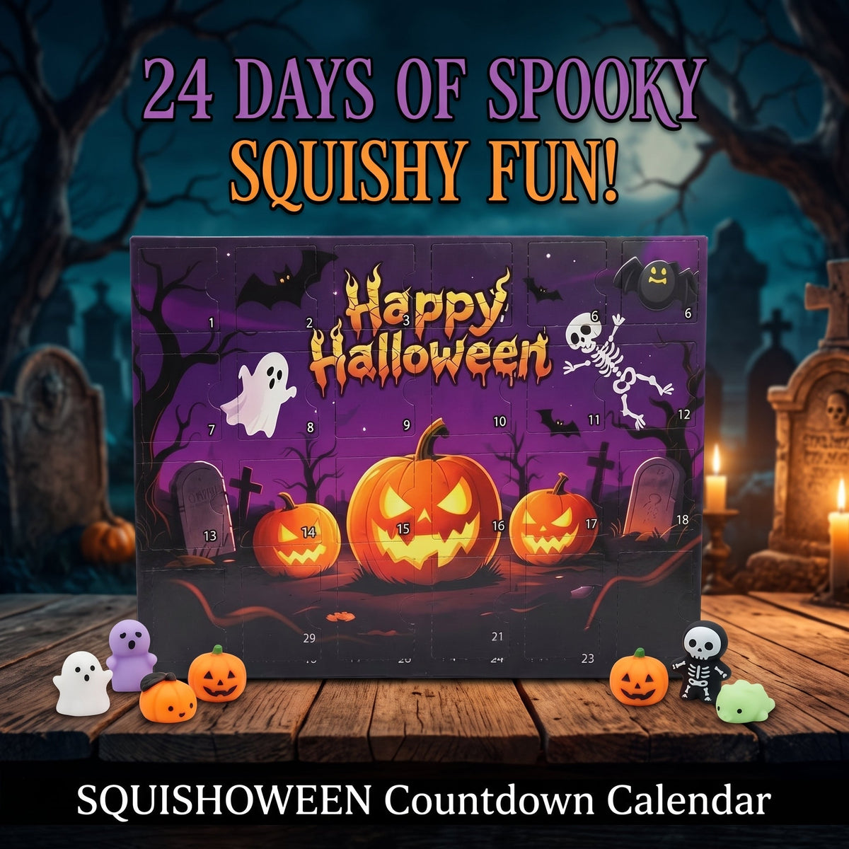 Calendario de cuenta regresiva de Squishoween