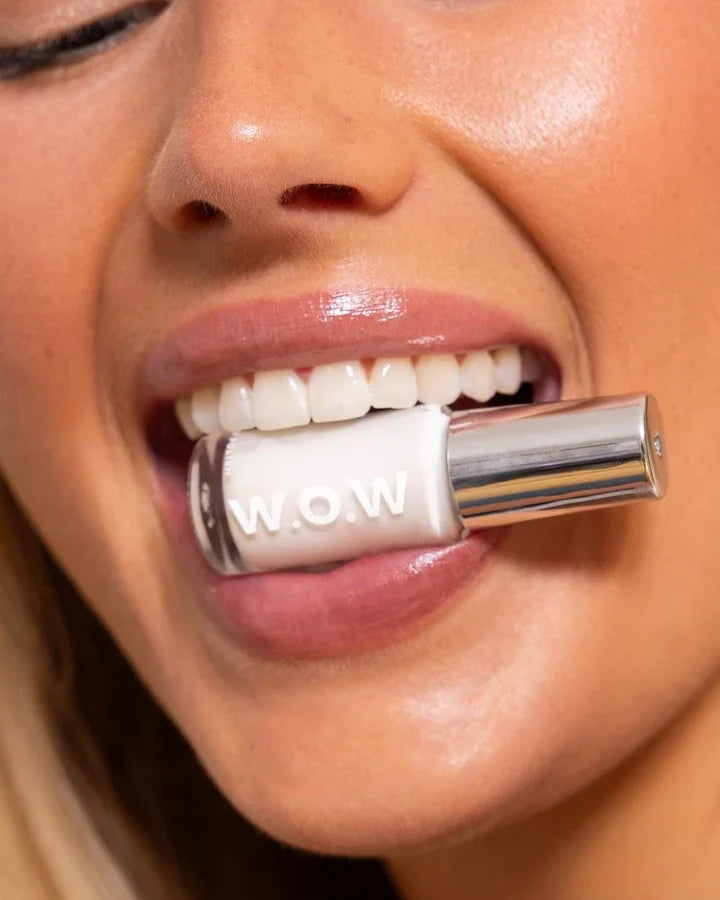 WOW Instant White Teeth Polish: hasta 7+ tonos más blancos, vegano y seguro