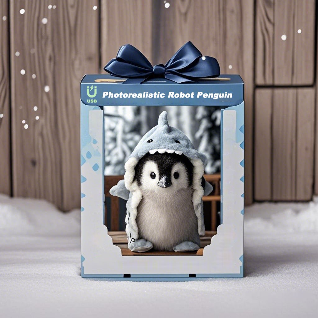 Peluche de pingüino superrealista (1+1 GRATIS)