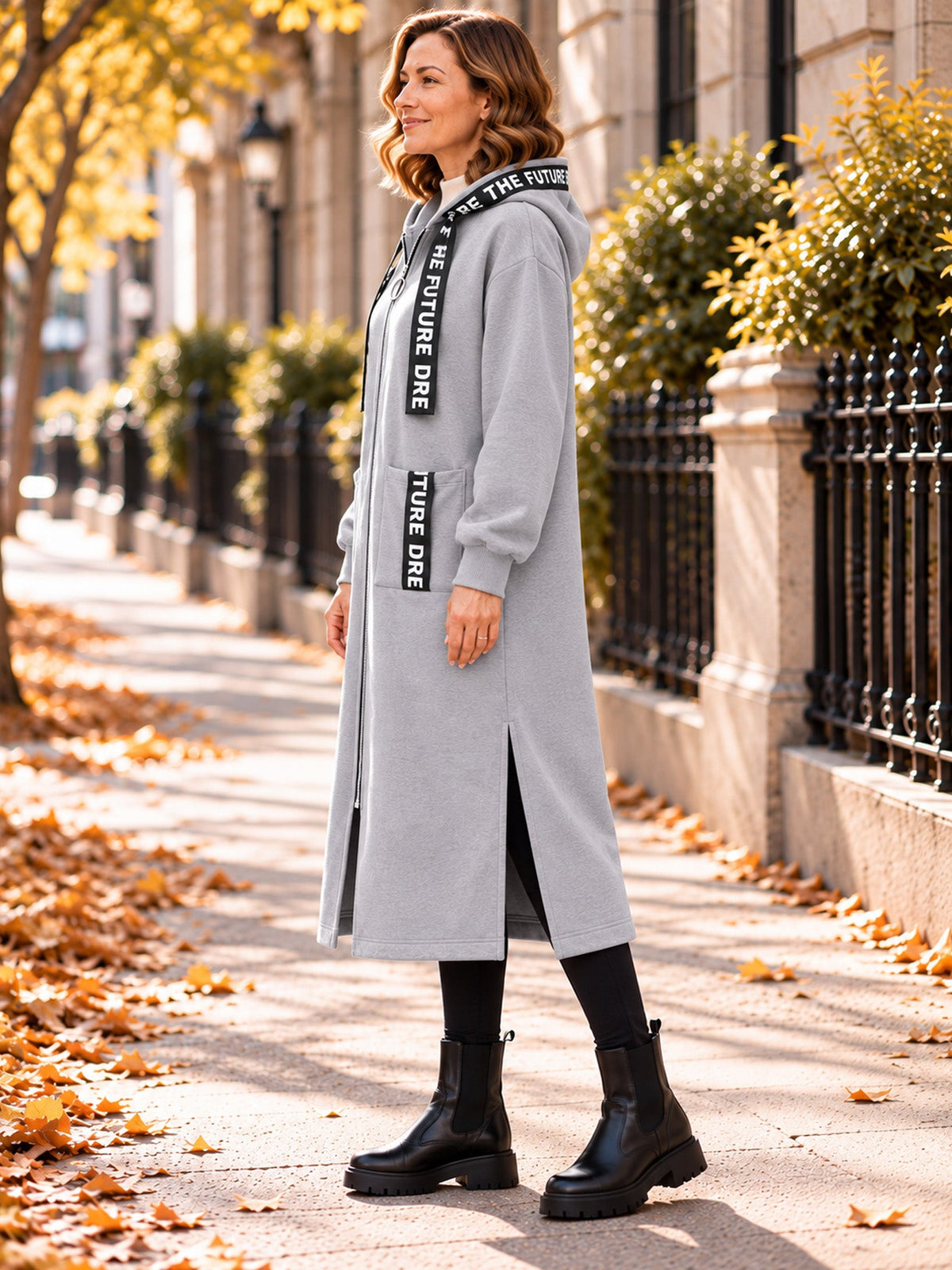 Greta | Sudadera abrigo oversize con capucha