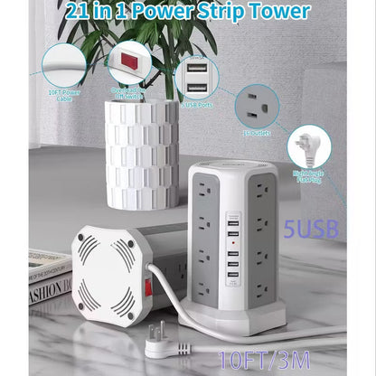 Centro de alimentación inteligente con USB