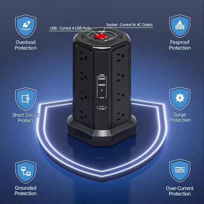 Centro de alimentación inteligente con USB