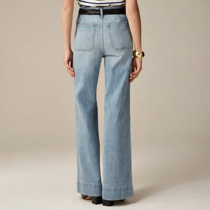 Taylor - Jeans de tiro alto con corte acampanado