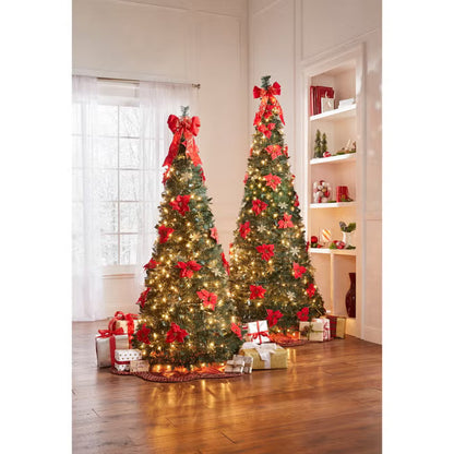 Árbol de Navidad preiluminado desplegable HolidayGlimmer de 7½ pies