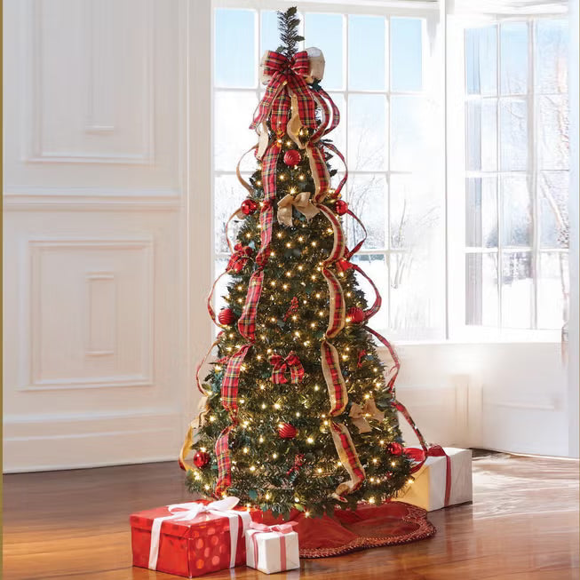 Árbol de Navidad preiluminado desplegable HolidayGlimmer de 7½ pies