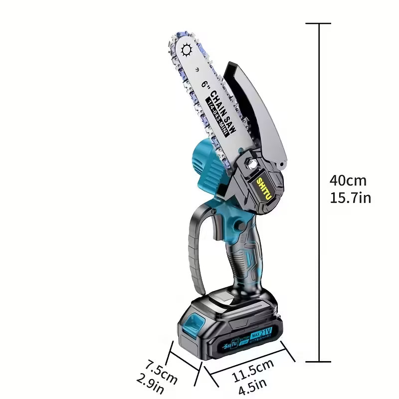Motosierra inalámbrica TreeTrim Pro Mini: portátil, ligera y potente