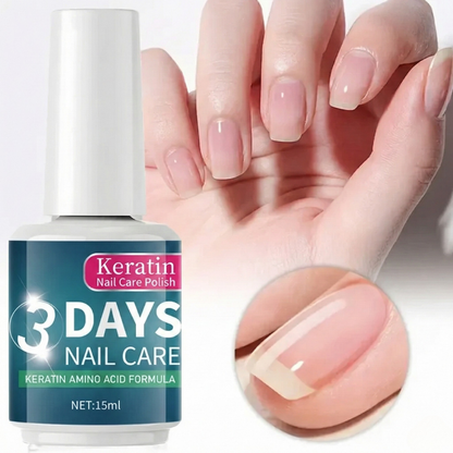 Esmalte de cuidado de uñas con queratina