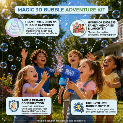 Kit de aventura de burbujas mágicas 3D