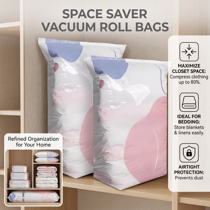 Bolsas de vacío enrollables para ahorro de espacio