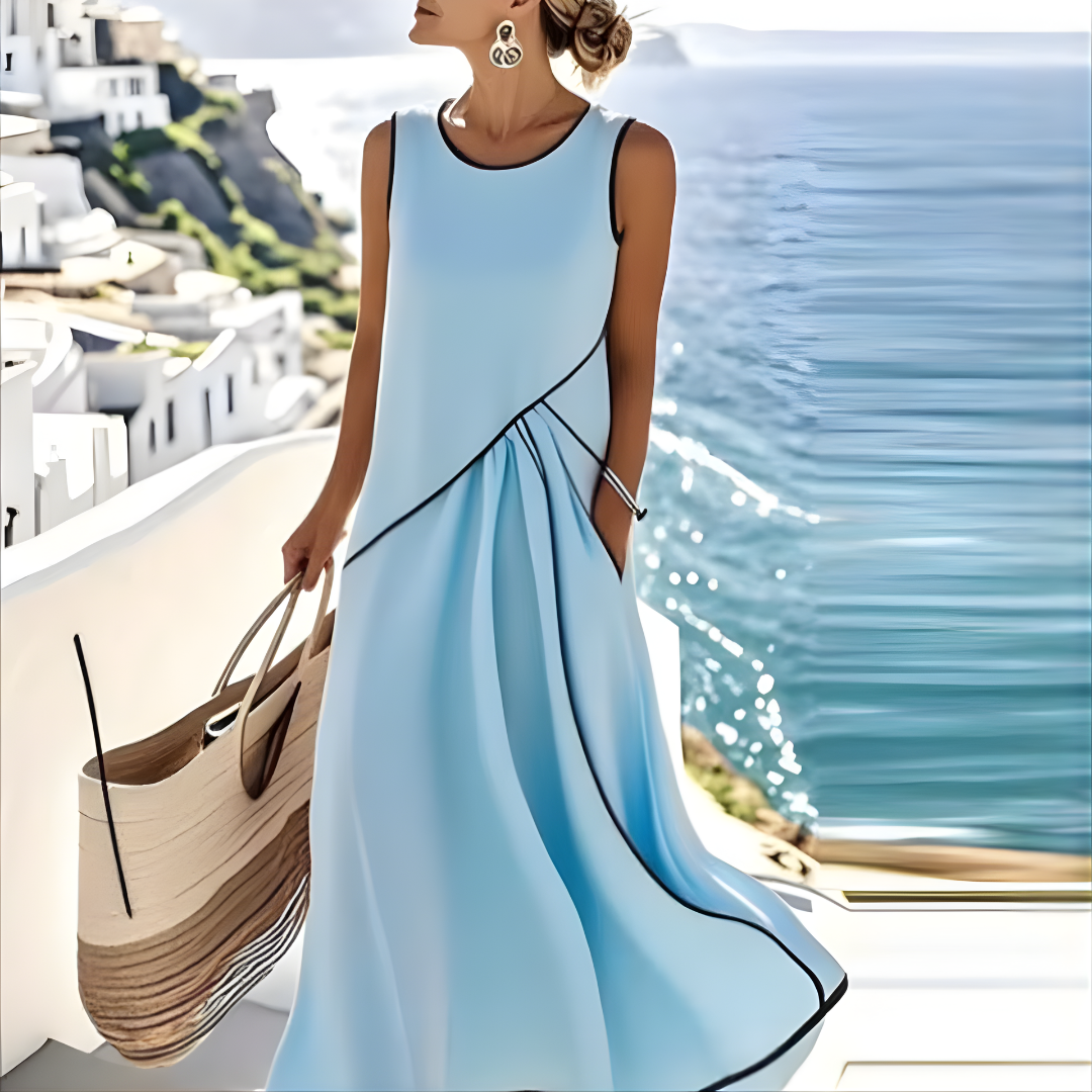 Saige | Vestido Midi de Rayas