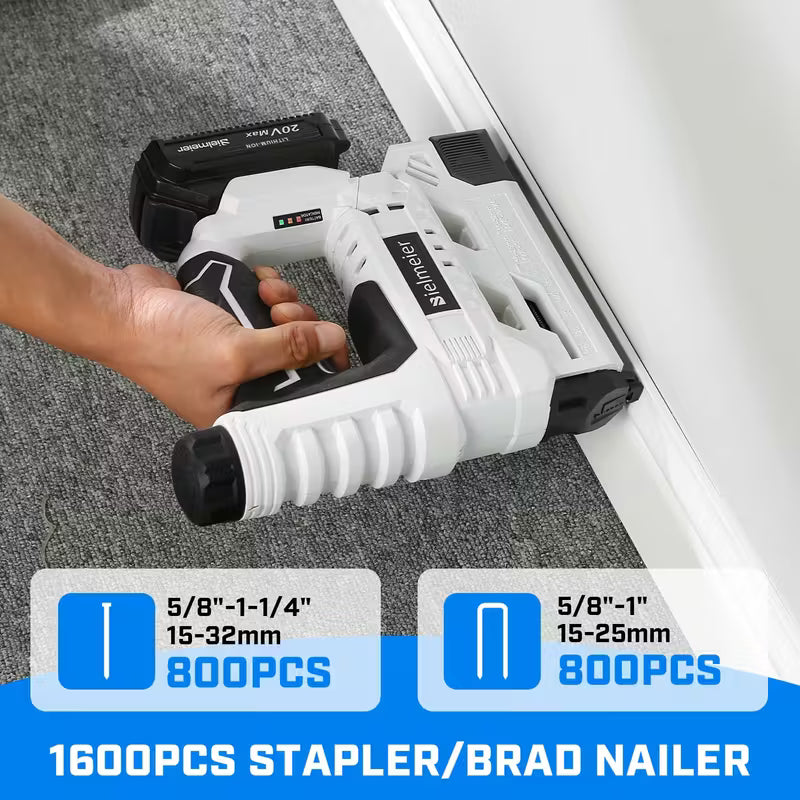 Clavadora y grapadora inalámbrica 2 en 1 (20V / 4V)