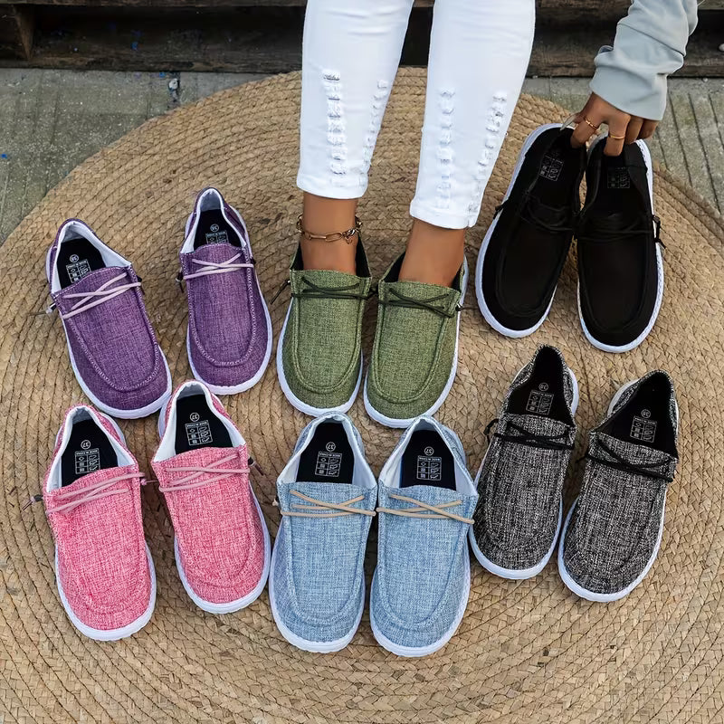 Zapatos casuales Linna: mocasines transpirables para mujer con suela antideslizante