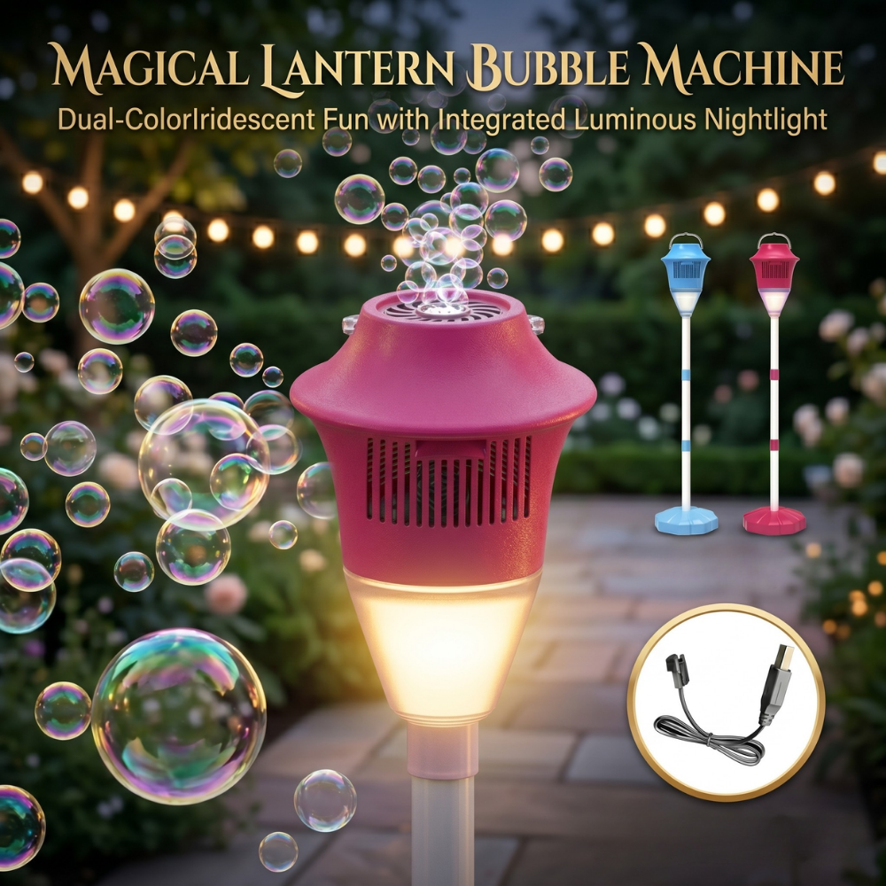 Máquina de burbujas con luz