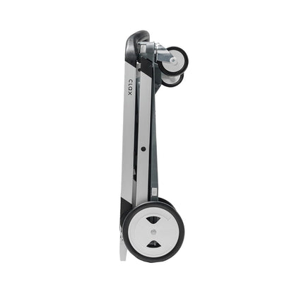 Carrito de compras plegable con 2 cajas de almacenamiento plegables