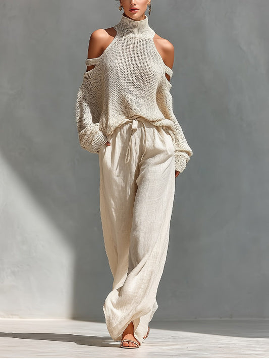 Camilla • Conjunto de moda en malla y lino