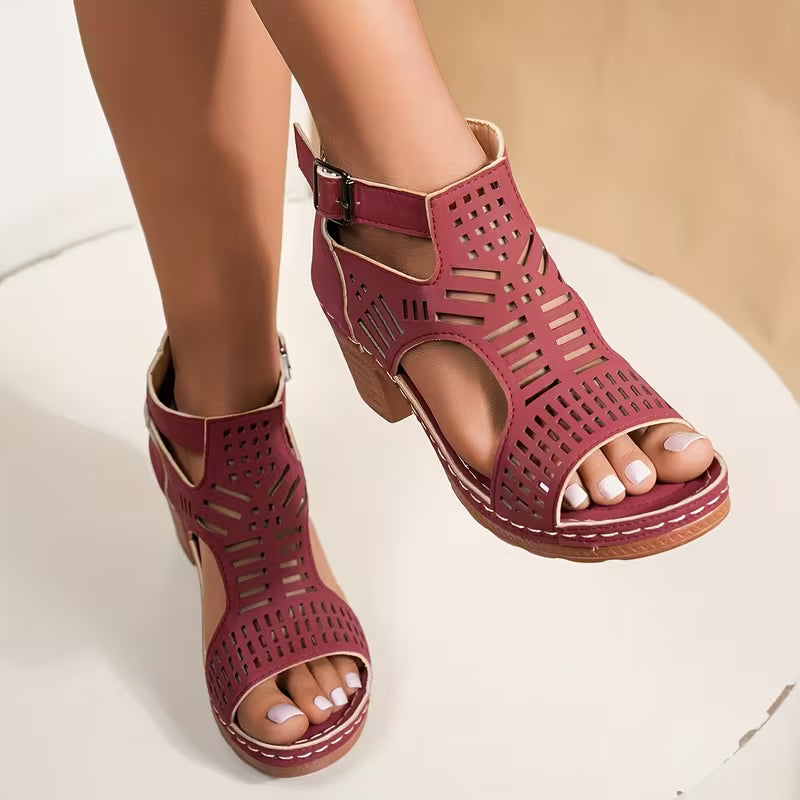 Sandalias Lia™ — Elegancia y comodidad con tacón ancho para cualquier ocasión