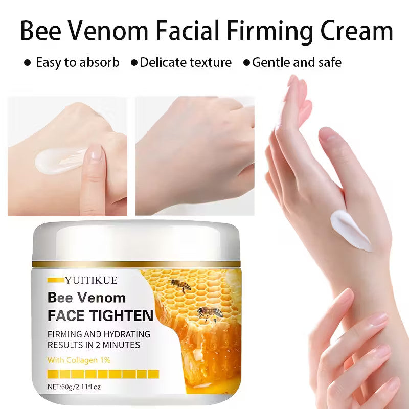 Crema facial reafirmante con veneno de abeja