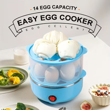 Vaporera eléctrica para 14 huevos EggMaster: huevos duros y pasados por agua fáciles de pelar