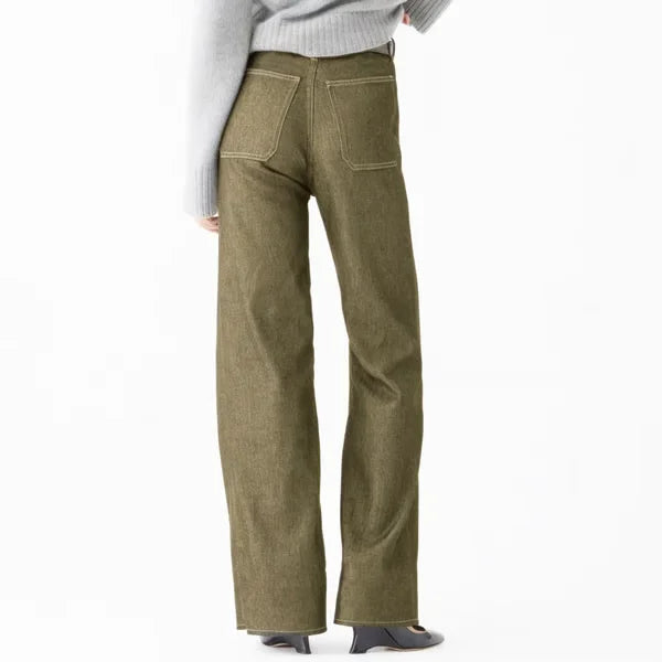 Taylor - Jeans de tiro alto con corte acampanado
