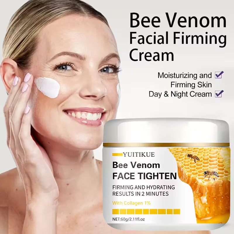 Crema facial reafirmante con veneno de abeja