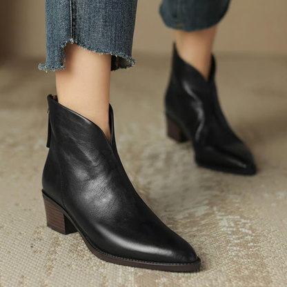 Camille | Botines de lujo con tacón bajo
