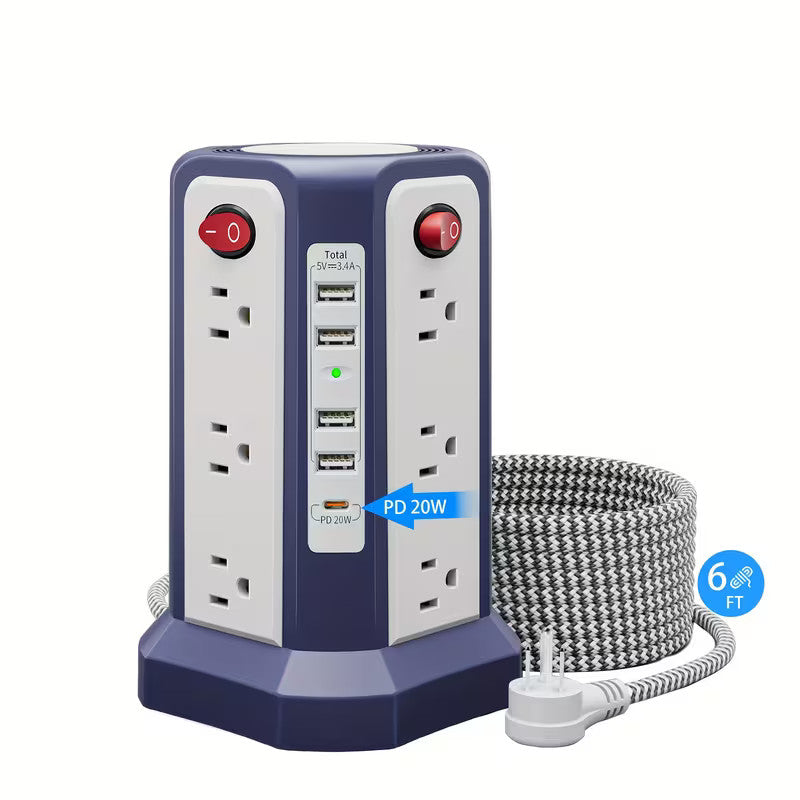 Centro de alimentación inteligente con USB