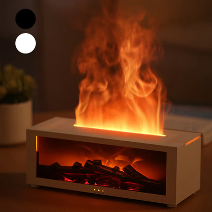 Humidificador difusor de llama con efecto chimenea y control remoto