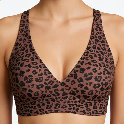 (2x1) Sujetador de copa completa con estampado de leopardo