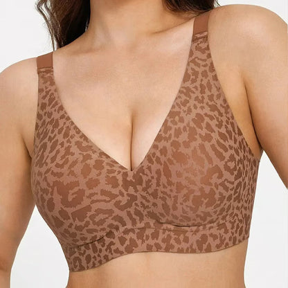 (2x1) Sujetador de copa completa con estampado de leopardo