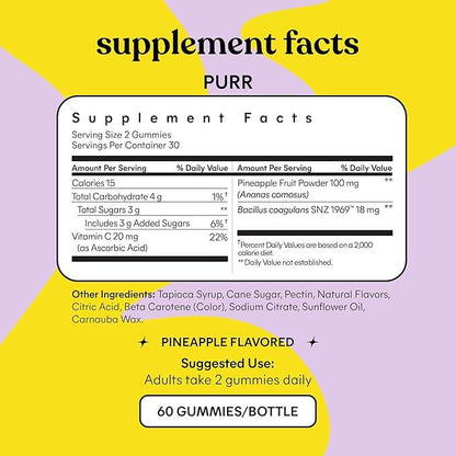 The Bedroom Bundle - Lemme Purr & Play Bundle - Gomitas de probióticos para el placer y la salud vaginal para mujer (60 unidades cada una)