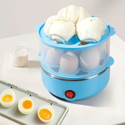 Vaporera eléctrica para 14 huevos EggMaster: huevos duros y pasados por agua fáciles de pelar