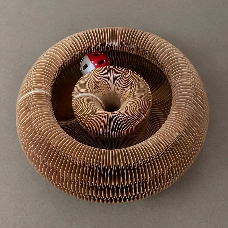 Twist & Scratch — Rascador de cartón interactivo para gatos