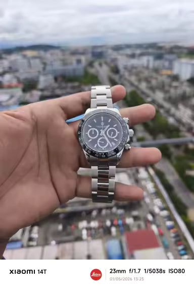 Reloj automático estilo DAYTONA con calibre NH35 (40 mm, cristal de zafiro)
