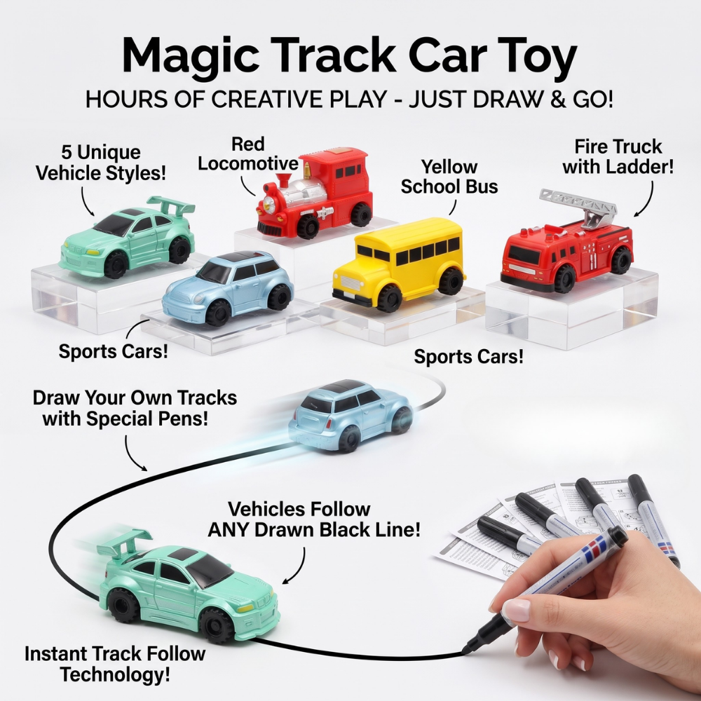 Juguete de coche de pista mágica