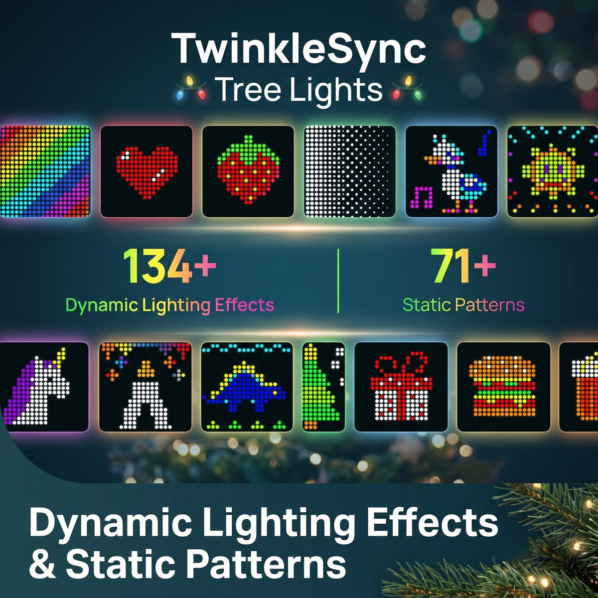 Luces de árbol TwinkleSync
