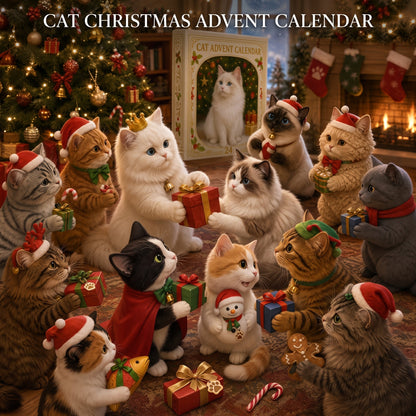 Calendario de Adviento de Navidad para gatos