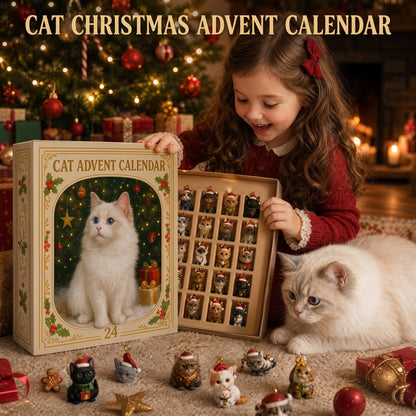 Calendario de Adviento de Navidad para gatos