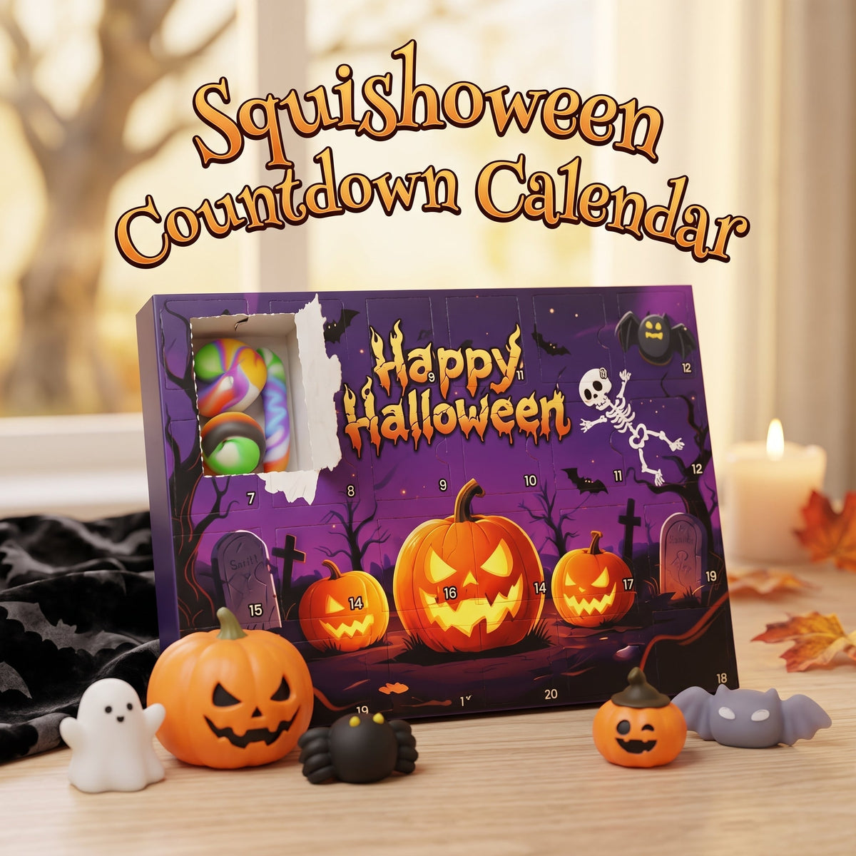 Calendario de cuenta regresiva de Squishoween
