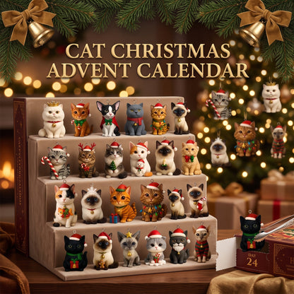 Calendario de Adviento de Navidad para gatos