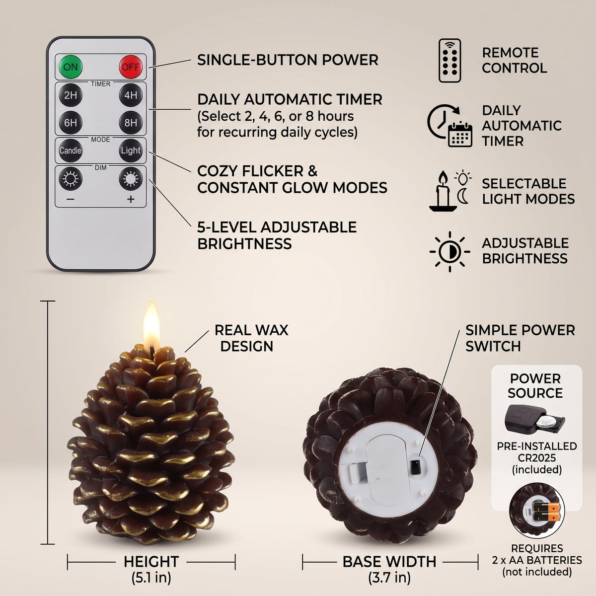 Velas LED Frostelle