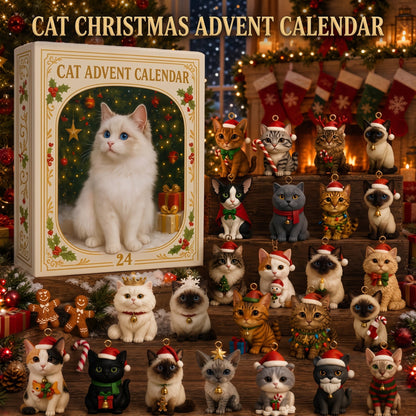 Calendario de Adviento de Navidad para gatos