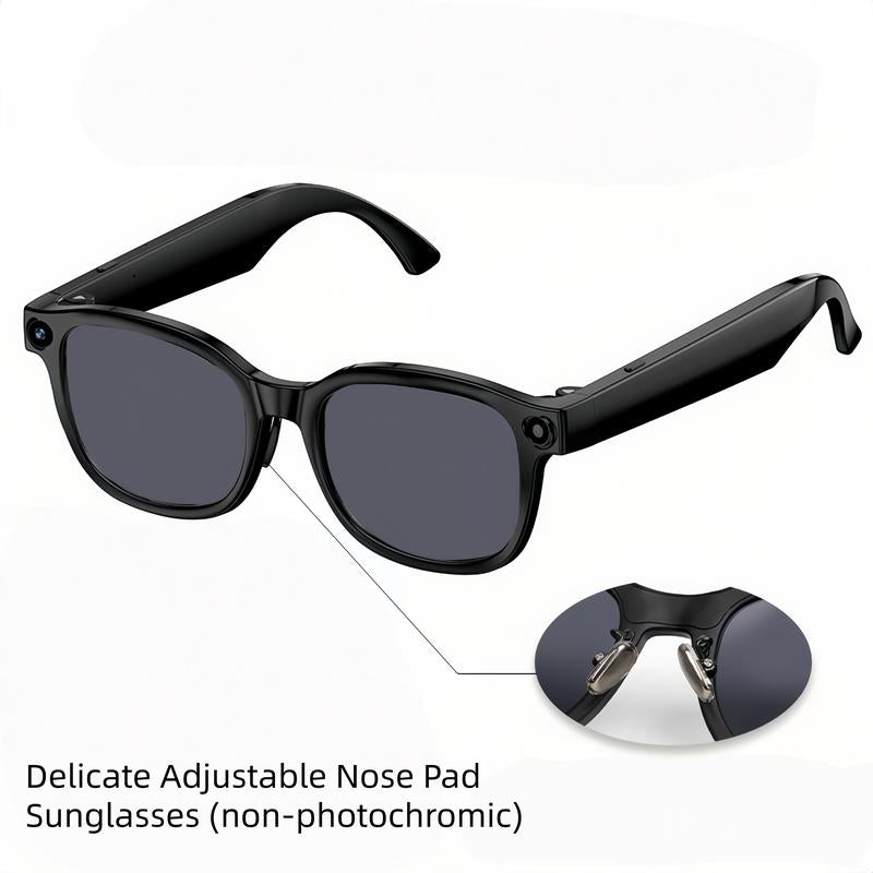 Gafas con cámara de IA inteligente y lentes fotocromáticas de 8 MP