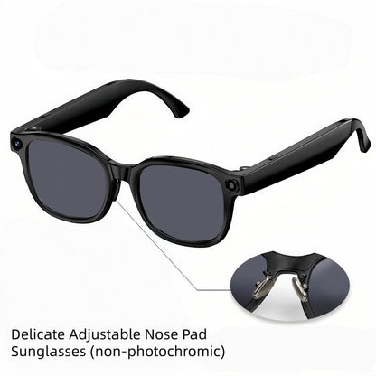 Gafas con cámara de IA inteligente y lentes fotocromáticas de 8 MP