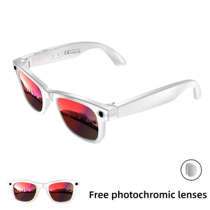 Gafas con cámara de IA inteligente y lentes fotocromáticas de 8 MP