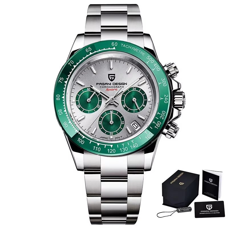 Reloj automático estilo DAYTONA con calibre NH35 (40 mm, cristal de zafiro)