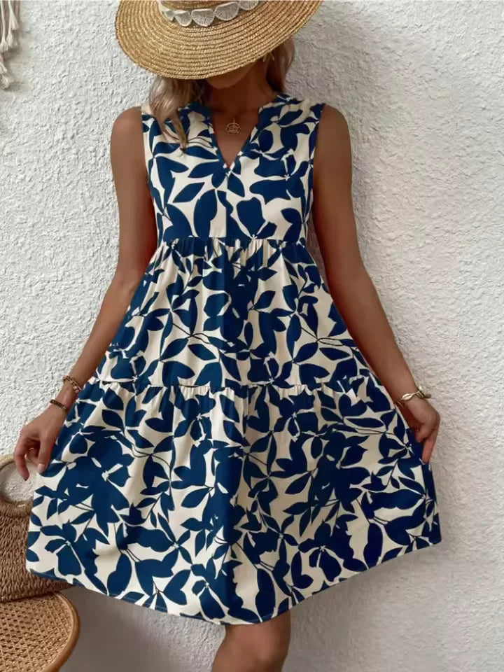Willow - Vestido bohemio de verano con cuello en V