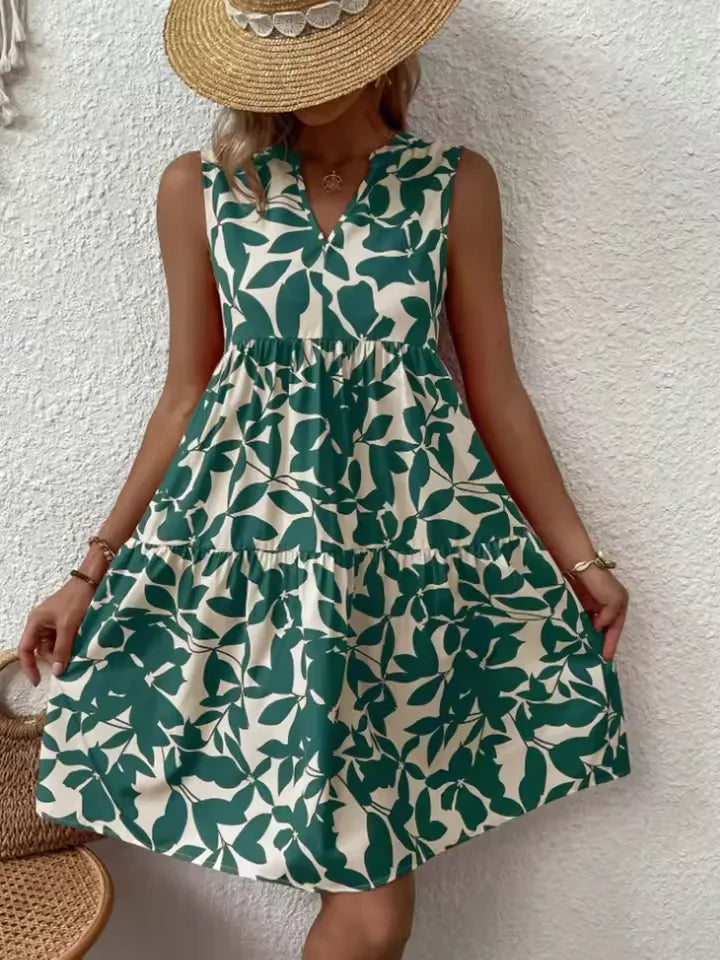 Willow - Vestido bohemio de verano con cuello en V