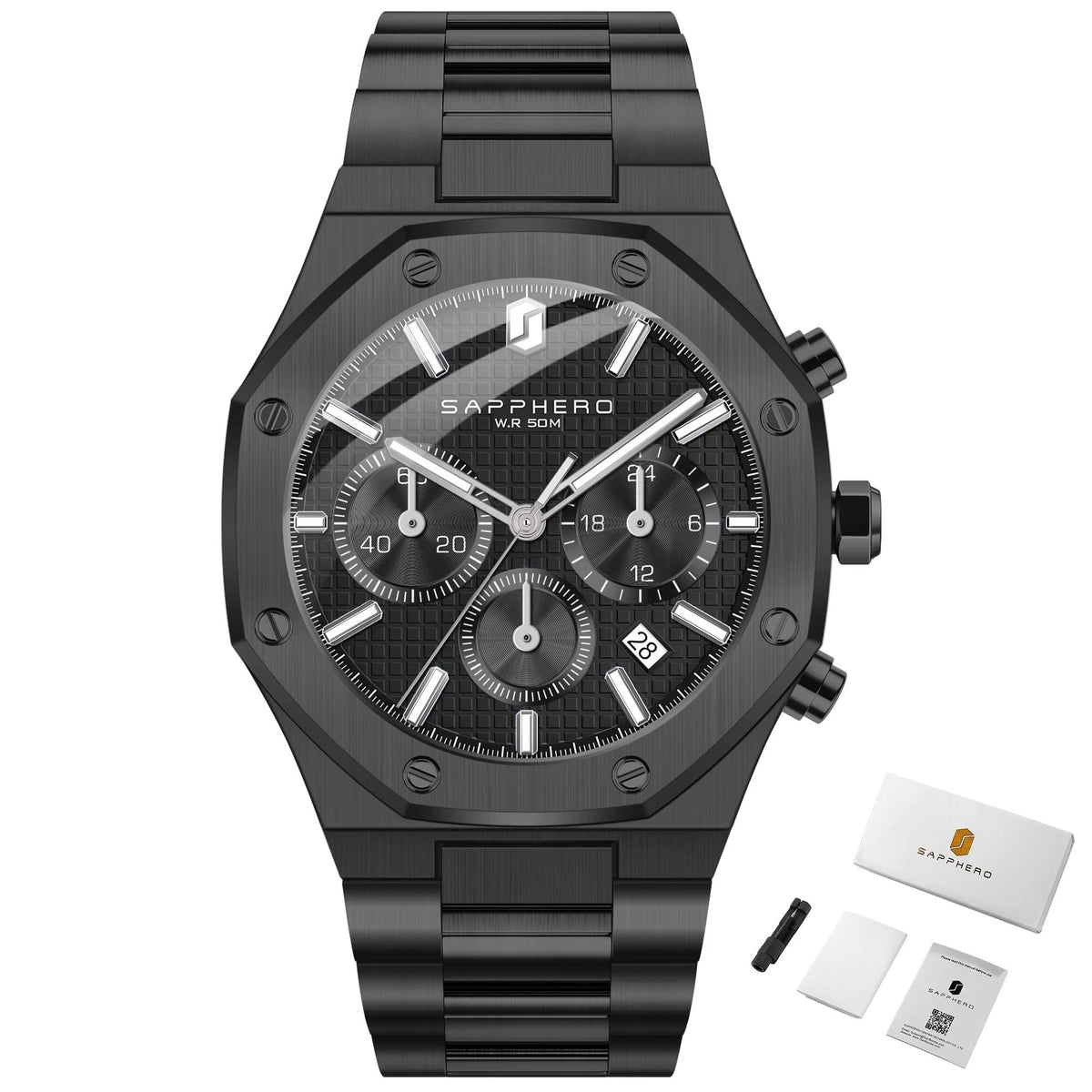 Reloj cronógrafo deportivo automático: diseñado para un estilo cotidiano audaz