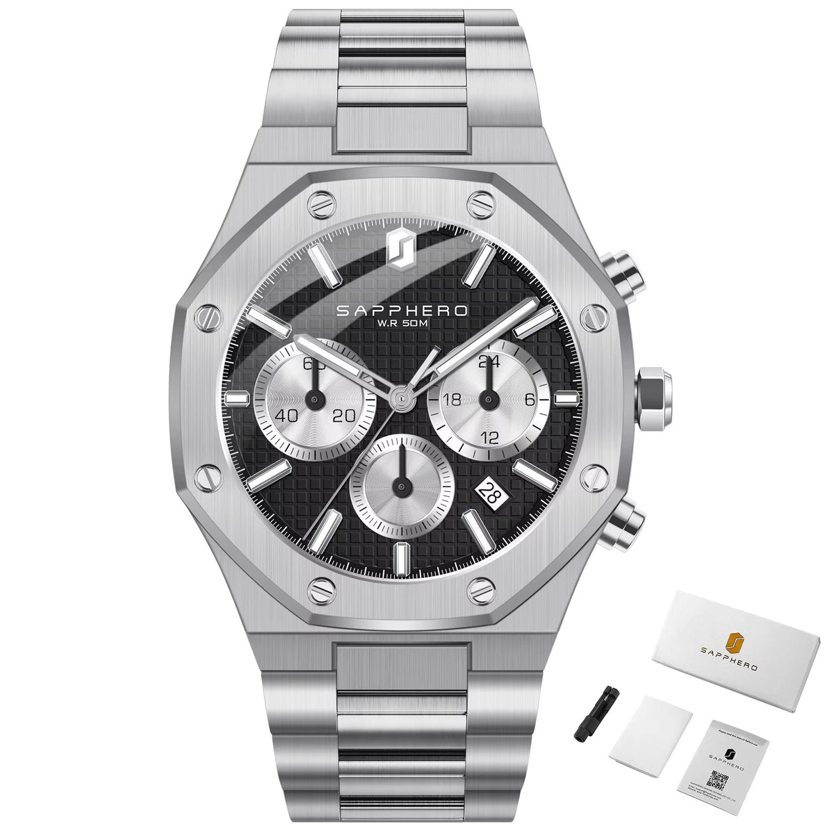 Reloj cronógrafo deportivo automático: diseñado para un estilo cotidiano audaz