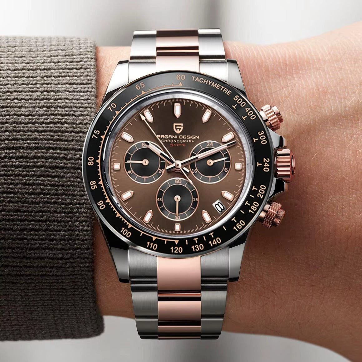 Reloj automático estilo DAYTONA con calibre NH35 (40 mm, cristal de zafiro)